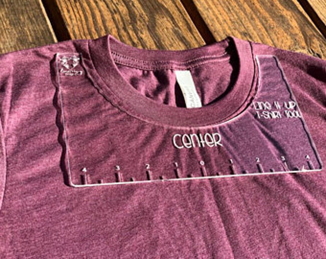DIGITAL FILE T Shirt Alignment Tool Laser File Etsy