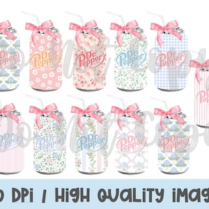 Vintage Coquette Soda Can dp Bundle PNG / Coquette Soda PNG / Coquette Bow PNG