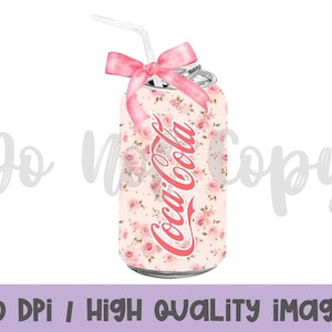 Frisdrankblikje Pink Rose dc png / coquette frisdrank png