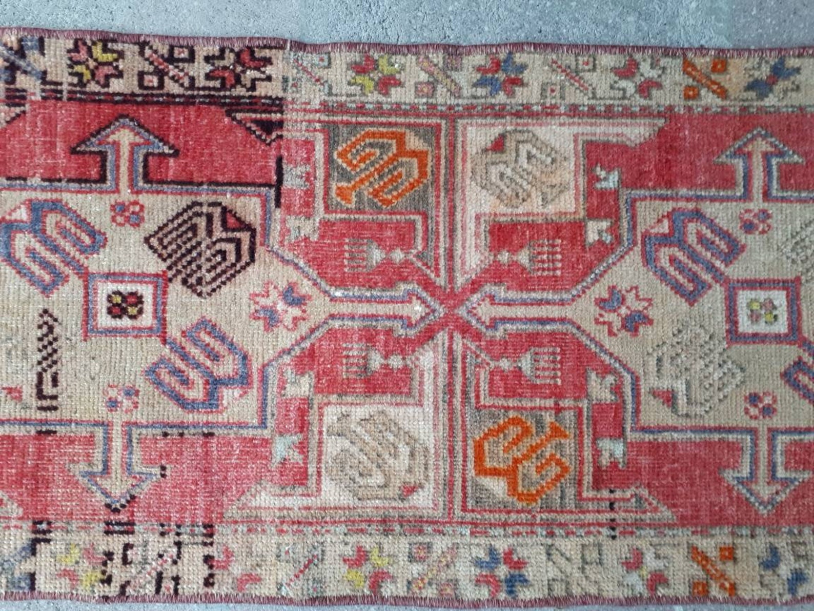 Affordable Small Rug Oushak Rug Turkish Small Rug Vintage Etsy