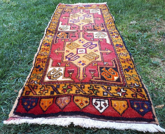 Copper gift small door mat Rug oushak small rug Vintage rug turkish hand made rug anatol\u0131an rug Small Rug,mat rug Bohemian rug