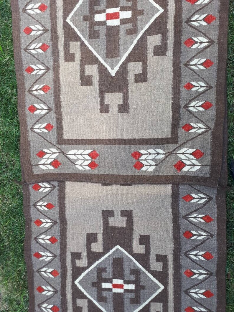 NAVAJO RUG Hallway Deco Art Runner Rug Aztec Runner Rug Etsy