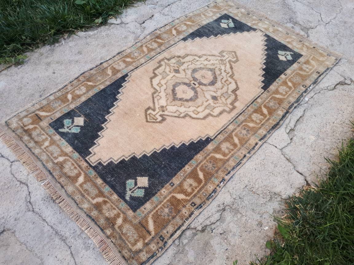 Alfombra beige descolorida / Alfombra de baño /Alfombra | Etsy
