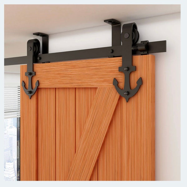 Ceiling Mount Barn Door Hardware Etsy