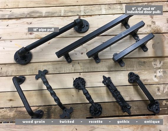 Barn Door Pull Black Interior Exterior Door Handle for Sliding | Etsy Barn Door Pull Black Interior Exterior Door Handle for Sliding | Etsy