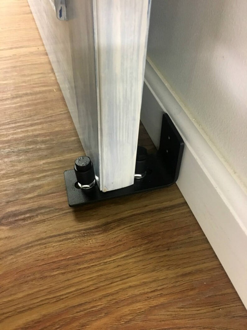 Wall Mounted Door Guide Barn Floor Premium Adjule Black Powdercoating Free