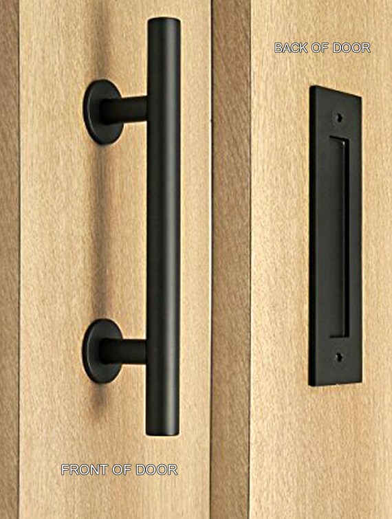 Door Pull Flush Recessed Handle Combo Etsy