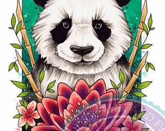 panda, desenho  Cartoon panda, Panda art, Panda tattoo