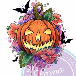 Jack O Lantern Tattoo Print Pumpkin Print Halloween Print Etsy Jack O Lantern Tattoo Print Pumpkin Print Halloween Print Etsy