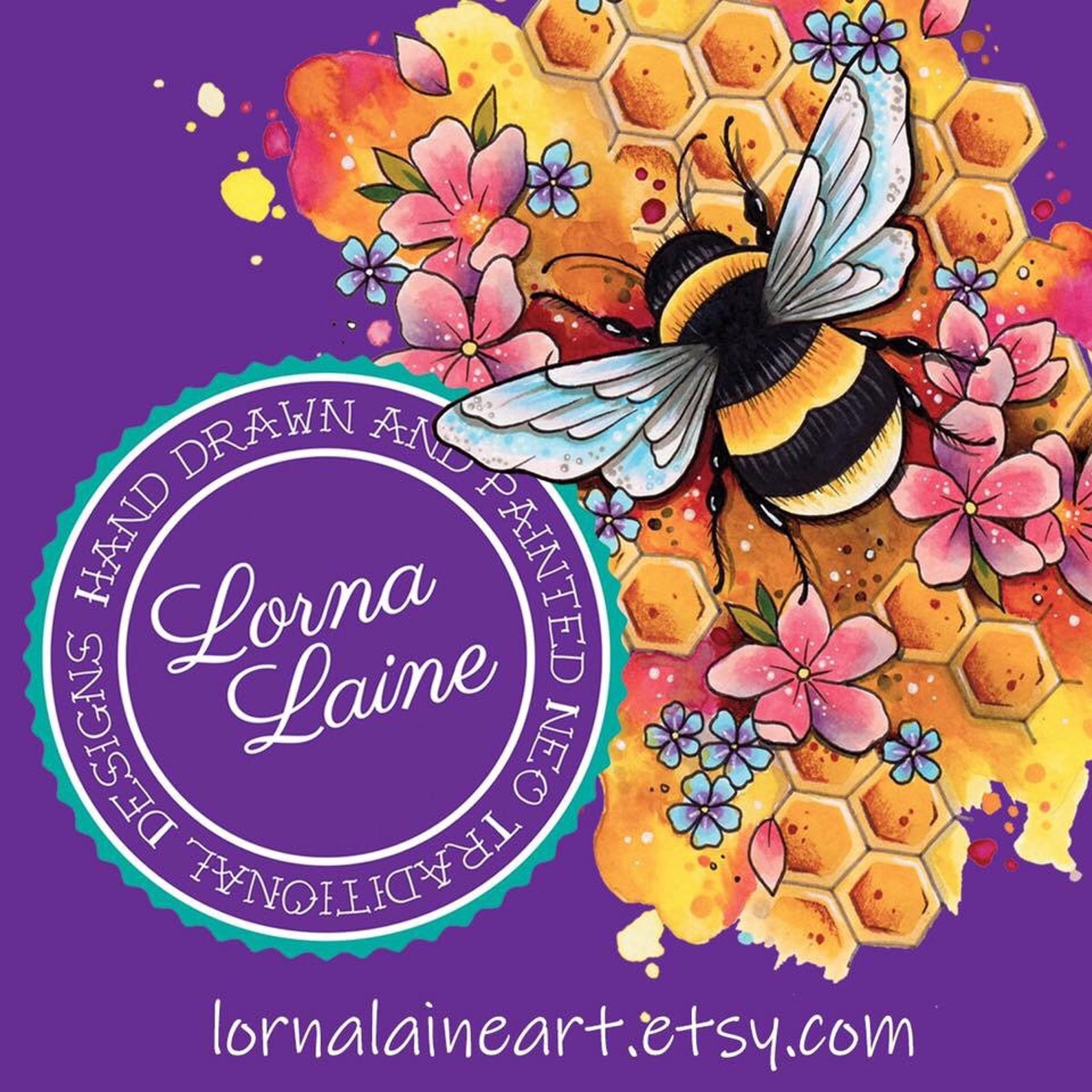 Queen Bee Art Print Cottagecore Print Bee Wall Art Etsy