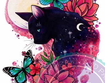Butterfly cat tattoo  Prash tattoo studio  Facebook