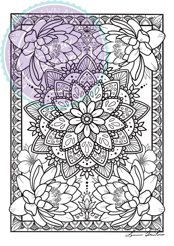 TÉLÉCHARGEMENT - Coloriage mandala - Bijou