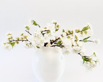 White Cherry Blossom Bundle of 3 stems - 18"