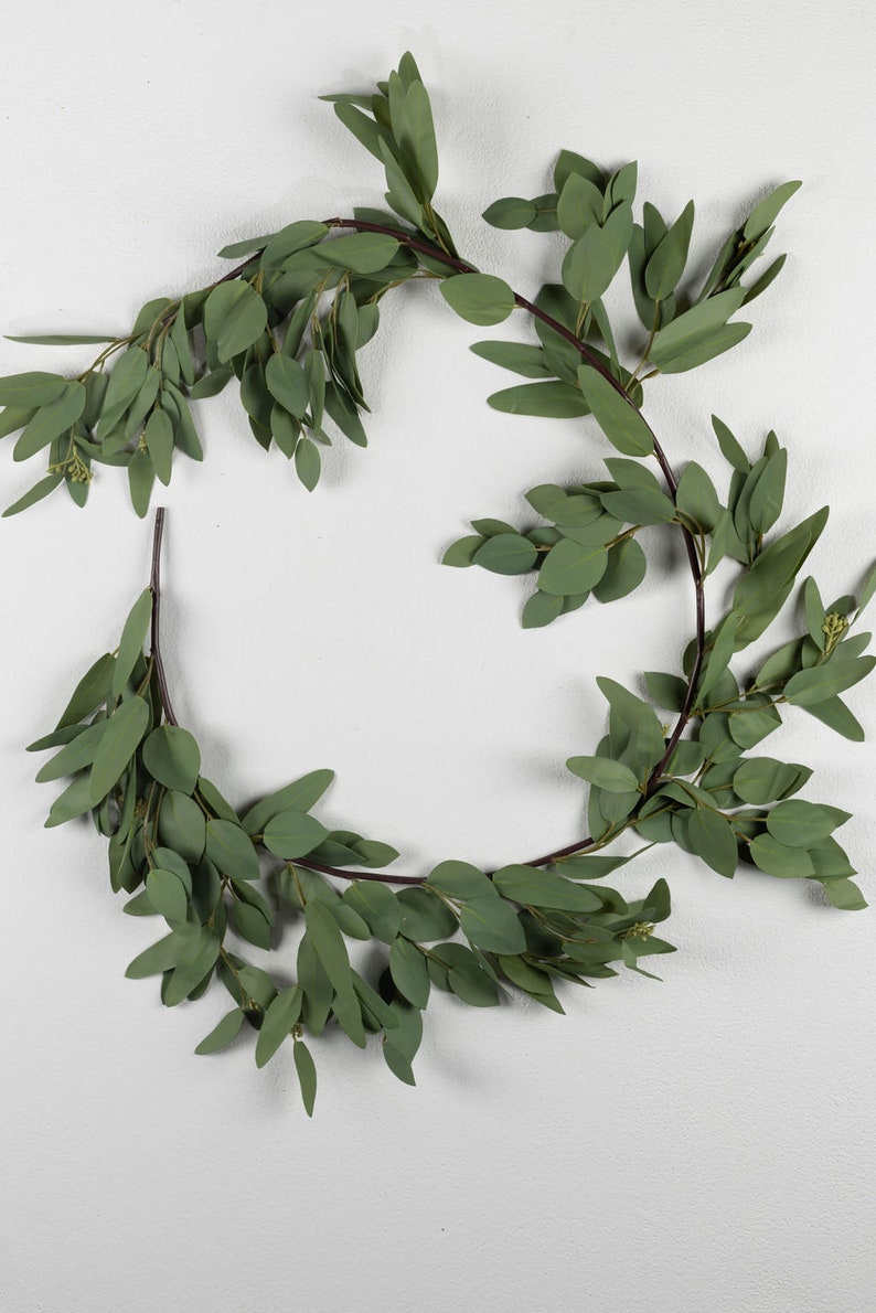 Faux Eucalyptus Garland for home wedding parties bridal showers image 3