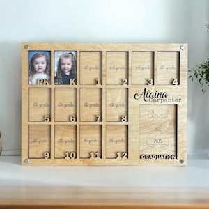 School Years Photo Frame, Pk to 12 Photo Frame, Keep Sake Picture Frame, K to 12 Year book photo frame, School Photo Frame,