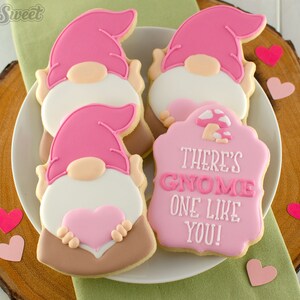 Valentines Cookie Cutter Valentines Gnome Cookie Cutter Gift for Valentine&#39;s Day Pun