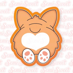 Valentines Cookie Cutter Corgi Butt Cookie Cutter Cute Dog Cookie Cutter Cute Gift for Valentines
