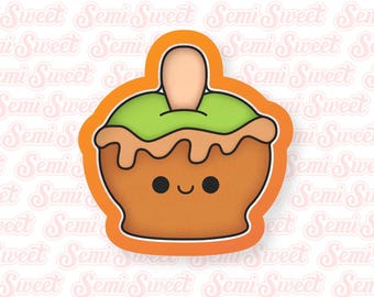 Halloween Cookie Cutter Caramel Apple Cookie Cutter Cute Candy Apple Cookie Cutter
