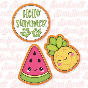 Summer Cookie Cutters Watermelon Pineapple Fruit Cookie Platter Set Cute Fruit Cookie Cutter Cute Party Gift