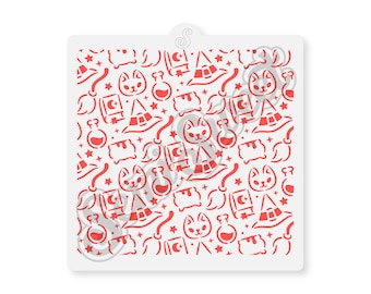 Witch Pattern Stencil