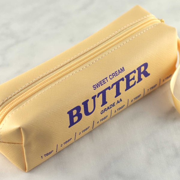 Pencil Bag Zipper Butter Pencil Bag Travel Bag Makeup Bag Makeup Brush Bag Pencil Holder School Supplies Bag Pencil Case Back to School