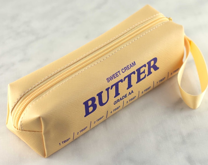 Pencil Bag Zipper Butter Pencil Bag Travel Bag Makeup Bag Makeup Brush Bag Pencil Holder School Supplies Bag Pencil Case Back to School