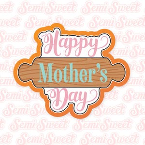 Happy Mother&#39;s Day Cookie Cutter Baking Plaque Cookie Cutter Cute Baking Cookie Cutter Mother&#39;s Day Gift for Mom