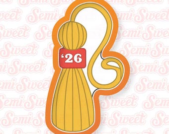 Graduation Cookie Cutter Graduation Tassel Cookie Cutter Class of 2026 Cookie Cutter