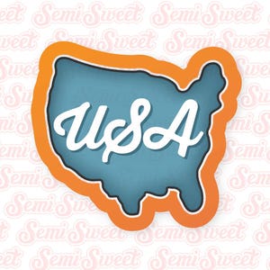 4th of July Cookie Cutters Chubby USA Map Cookie Cutter Cute Fourth of July Cookie Cutter Independence Day Cookie Cutter