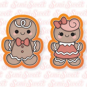 Christmas Cookie Cutter Gingerbread Cookie Cutter Gingerbread Man Girl Cookie Cutter Set