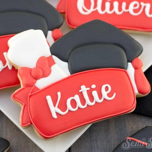 Graduation Cookie Cutter Graduation Cap Diploma Cookie Cutter Banner Personalized Graduation Cookie Cutter image 2