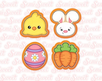 Easter Cookie Cutter Bunny Easter Chick Cookie Cutter Set Easter Gift