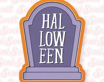 Halloween Cookie Cutter Tombstone Plaque Cookie Cutter