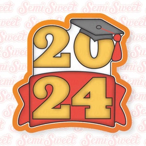 Graduation Year Banner Cookie Cutter