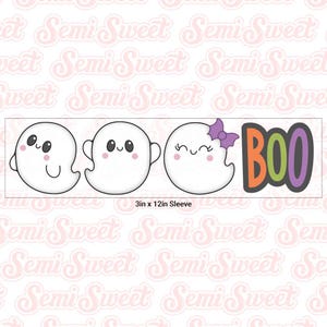 Halloween Cookie Cutters Simple Boo & Ghosts Cookie Cutter Set image 4