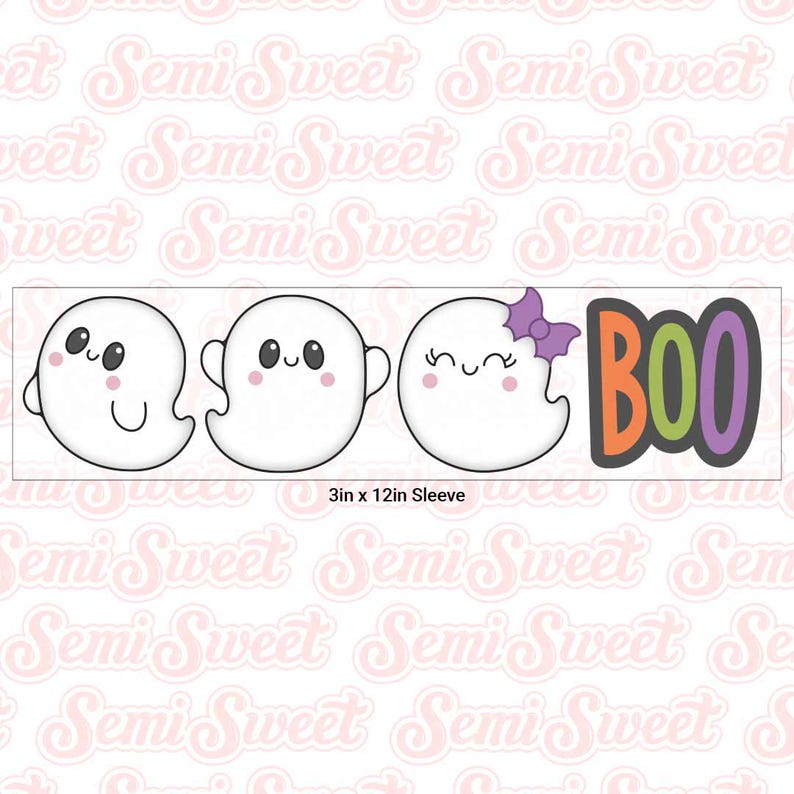 Halloween Cookie Cutters Simple Boo & Ghosts Cookie Cutter Set image 4