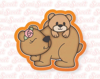 Emporte-pièce à l'emporte-pièce maman ours