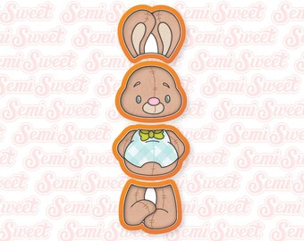 Easter Cookie Cutter Bunny Boy Easter Bunny Cookie Cutter Set Stackable Easter Gift