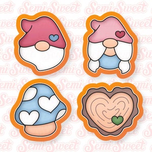 Valentines Cookie Cutter Valentine&#39;s Gnome Cookie Cutter Set Cute Gift for Valentine&#39;s Day
