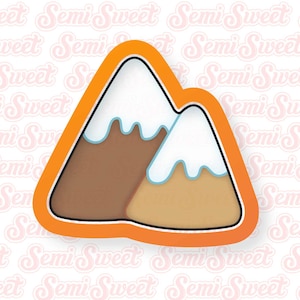 Summer Cookie Cutters Mountain Range Cookie Cutter Cute Outdoorsy Cookie Cutter Camping Cookie Cutter Mountain Cookie Cutter