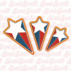 4th of July Cookie Cutters Starburst Cookie Cutter Set Cute Independence Day Cookie Cutter Fourth of July Cookie Cutter