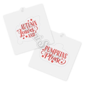 Autumn Leaves & Pumpkin Please 2-piece Stencil Set