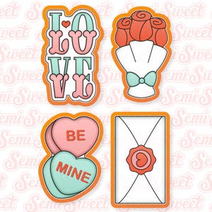 Valentine Cookie Cutter Valentine&#39;s Be Mine Cookie Cutter Set Cute Gift for Valentine&#39;s Day
