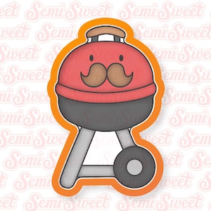 Father&#39;s Day Cookie Cutters Thin Barbecue Grill Cookie Cutter BBQ Cookie Cutter Cute Gift for Father&#39;s Day Gift for Dad