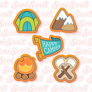 Summer Cookie Cutters Camping Cookie Cutter Set Wilderness Cookie Cutter Cute Outdoorsy Cookie Cutter Nature Cookie Cutter
