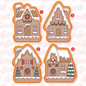 Christmas Cookie Cutter Set Gingerbread House Village Cookie Cutter Set Christmas Gingerbread House Cookie Cutter