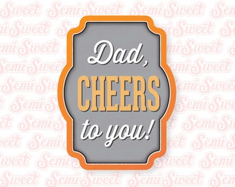 Cheers Plaque Cookie Cutter