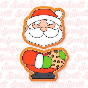 Cookie Santa Claus Cutter Set Christmas Cookie Cutters Cute Gift for Christmas Santa Cookie Cutter