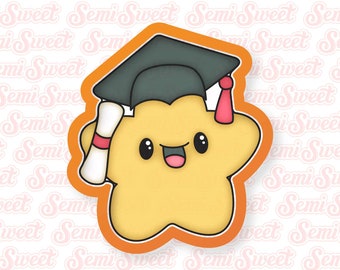 Graduation Cookie Cutter Graduation Star Cookie Cutter Diploma Grad Cookie Cutter Star Grad Cap Cookie Cutter