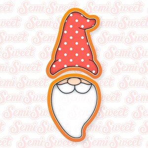 Christmas Cookie Cutter Gnome Cookie Cutter Set Gnome Head Skinny Cookie Cutter